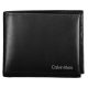 Calvin Klein fekete bőr pénztárca, férfi  RFID 11 x 9 cm