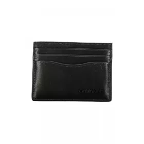   Calvin Klein fekete férfi bőr pénztárca, kártyatartó 10 x 8 x 1 cm 