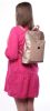 Karen Victoire rozé színű, női rostbőr hátizsák 