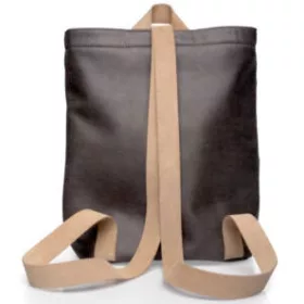 Khoani női  rostbőr - bőr arany hátizsák 32×34 cm