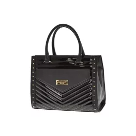 Monnari lakk fekete színű, női kézitáska, válltáska