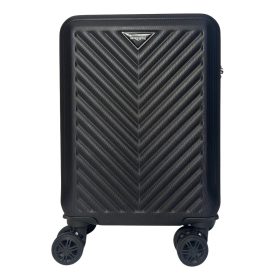   Leonardo Da Vinci fekete színű, keményfalú kabinbőrönd 40 cm