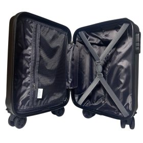   Leonardo Da Vinci fekete színű, keményfalú kabinbőrönd 40 cm