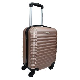   Leonardo Da Vinci rosegold színű, keményfalú kabinbőrönd 40 cm