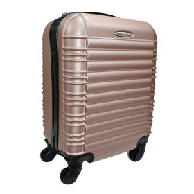   Leonardo Da Vinci rosegold színű, keményfalú kabinbőrönd 40 cm