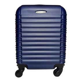   Leonardo Da Vinci sötétkék színű, keményfalú kabinbőrönd 40 cm