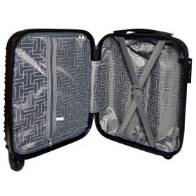   Leonardo Da Vinci sötétkék színű, keményfalú kabinbőrönd 40 cm