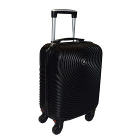   Leonardo Da Vinci fekete színű, keményfalú kabinbőrönd 40 cm