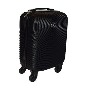   Leonardo Da Vinci fekete színű, keményfalú kabinbőrönd 40 cm