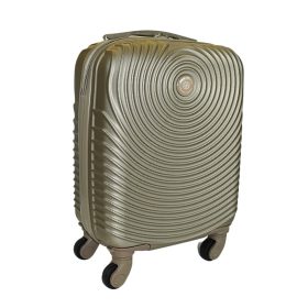   Leonardo Da Vinci arany színű, keményfalú kabinbőrönd 40 cm