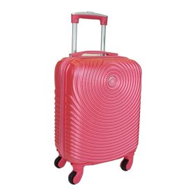   Leonardo Da Vinci pink színű, keményfalú kabinbőrönd 40 cm