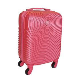   Leonardo Da Vinci pink színű, keményfalú kabinbőrönd 40 cm