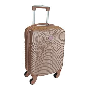   Leonardo Da Vinci rosegold színű, keményfalú kabinbőrönd 40 cm