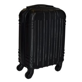   Leonardo Da Vinci fekete színű, keményfalú kabinbőrönd 40 cm