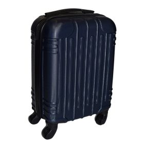   Leonardo Da Vinci sötétkék színű, keményfalú kabinbőrönd 40 cm