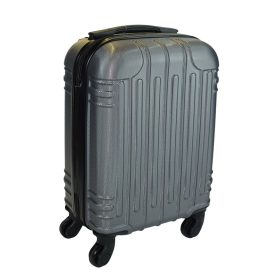   Leonardo Da Vinci sötétszürke színű, keményfalú kabinbőrönd 40 cm