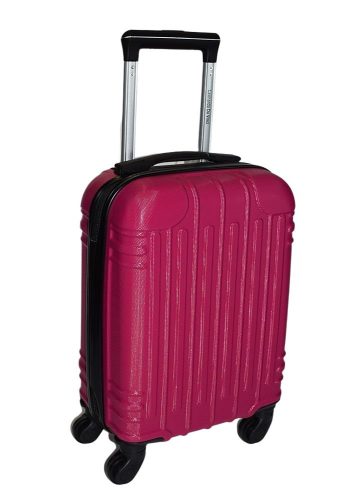 Leonardo Da Vinci magenta színű, keményfalú kabinbőrönd 40 cm