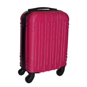   Leonardo Da Vinci magenta színű, keményfalú kabinbőrönd 40 cm