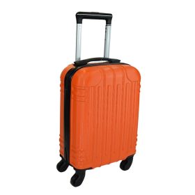   Leonardo Da Vinci narancssárga színű, keményfalú kabinbőrönd 40 cm