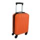 Leonardo Da Vinci narancssárga színű, keményfalú kabinbőrönd 40 cm