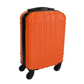   Leonardo Da Vinci narancssárga színű, keményfalú kabinbőrönd 40 cm