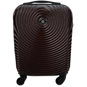   Leonardo Da Vinci barna ABS keményfalú kabinbőrönd 40 × 30 × 20 cm