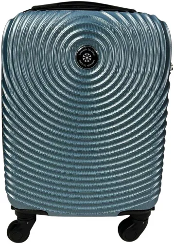 Leonardo Da Vinci türkizkék ABS keményfalú kabinbőrönd 40 × 30 × 20 cm