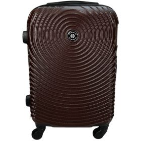   Leonardo Da Vinci barna ABS keményfalú kabinbőrönd 50 × 32 × 22 cm