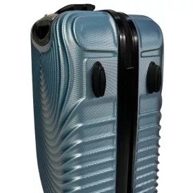   Leonardo Da Vinci türkizkék ABS keményfalú kabinbőrönd 50 × 32 × 22 cm