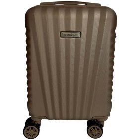   Leonardo Da Vinci barna színű, keményfalú kabinbőrönd 40 cm