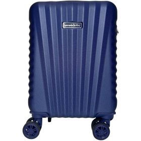   Leonardo Da Vinci sötétkék színű, keményfalú kabinbőrönd 40 cm