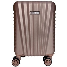   Leonardo Da Vinci rosegold színű, keményfalú kabinbőrönd 50 cm