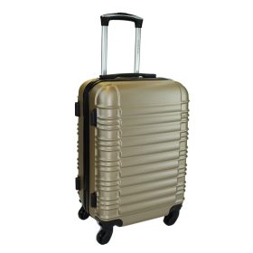   Leonardo Da Vinci arany színű, keményfalú kabinbőrönd 50 cm