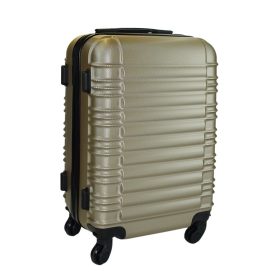   Leonardo Da Vinci arany színű, keményfalú kabinbőrönd 50 cm