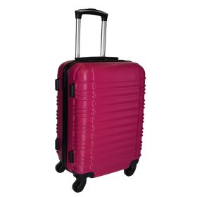   Leonardo Da Vinci magenta színű, keményfalú kabinbőrönd 50 cm