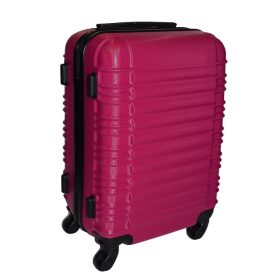   Leonardo Da Vinci magenta színű, keményfalú kabinbőrönd 50 cm