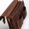 Calvin férfi bőr pull-up dupla rekeszes aktatáska 36 x 25 cm
