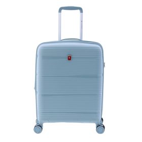   Gladiator Bionic keményfedeles világoskék színű bővíthető bőrönd 55 cm