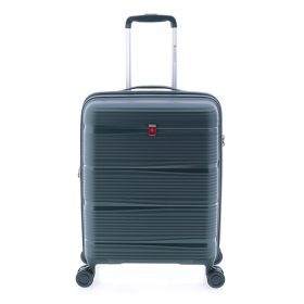   Gladiator Bionic keményfedeles sötétzöld színű bővíthető bőrönd 55 cm