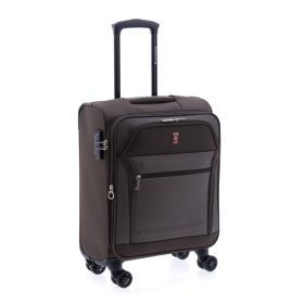   Gladiator Siroco kék puhafedeles, bővíthető kabinbőrönd 55 cm