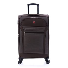   Gladiator Siroco barna puhafedeles, bővíthető bőrönd 68 cm