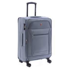   Gladiator Siroco kék puhafedeles, bővíthető bőrönd 68 cm