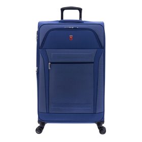   Gladiator Siroco sötétkék puhafedeles, bővíthető bőrönd 78 cm