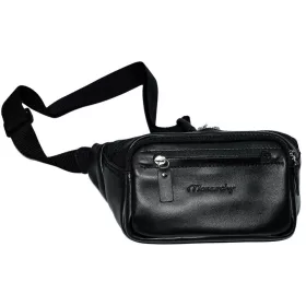 Monarchy fekete bőr övtáska