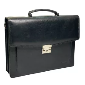 Monarchy fekete bőr aktatáska 39 x 31 cm