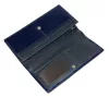 Moretti sötétkék, női bőr pénztárca 19 × 9,5 cm