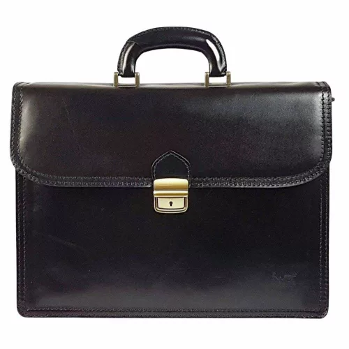 Maxmoda olasz dupla rekeszes férfi bőr aktatáska 39 × 29 cm
