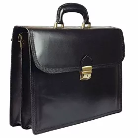   Maxmoda olasz dupla rekeszes férfi bőr aktatáska 39 × 29 cm
