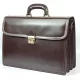 Maxmoda olasz dupla rekeszes sötétbarna férfi bőr aktatáska 40 x 29 cm.