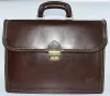Maxmoda olasz dupla rekeszes sötétbarna férfi bőr aktatáska 40 x 29 cm.